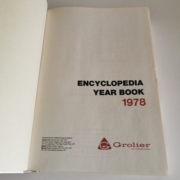 1978 Year Book Encyclopedia Vintage Birthday Gift Annual Recap Grolier Gen X - Picture 3 of 10